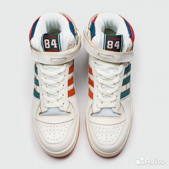 Кроссовки Adidas Forum 84 Hi Cream / Green / Red