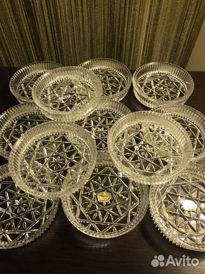 Хрустальные розетки- богемия