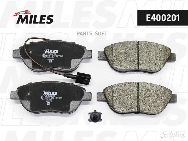 Miles E400201 Колодки тормозные передние opel cors
