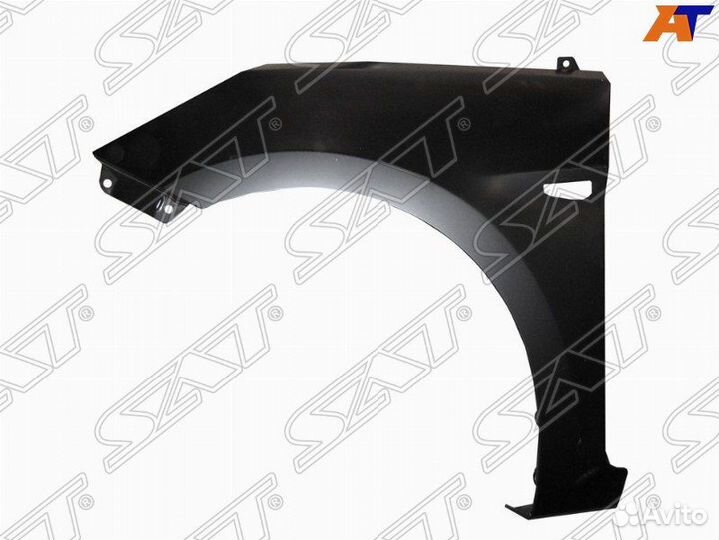 Хундай соларис 2011-2017 левое крыло с отверстием