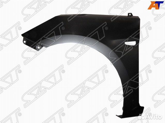Хундай соларис 2011-2017 левое крыло с отверстием