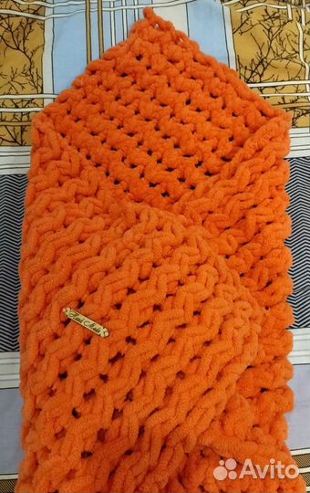 Плед детский вязаный 110*70