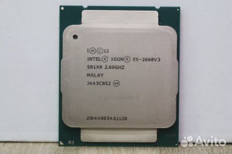 Процессор Xeon E5 2660 V3 10 ядер 3.3ггц 20потоков