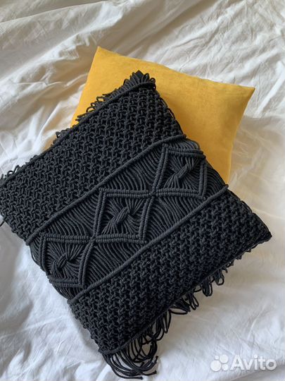 Наволочка декоративная (макраме бохо)