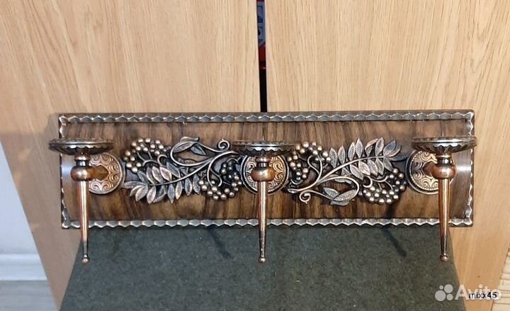 Подсвечник настенный сувенирный СССР Калинка 1983