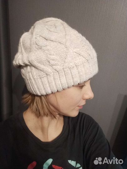 Зимняя шапка женская с подкладом
