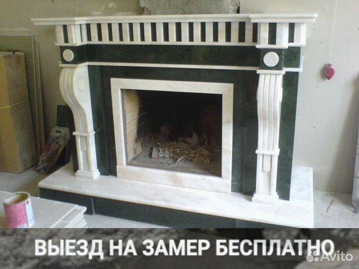 Камин, каминный портал, под ключ из камня