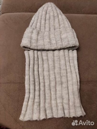 Комплект шапка и снуд женский