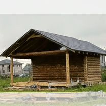 Сруб бани 6х3+3 м, С доставкой