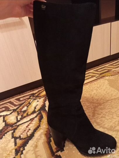 Зимние женские сапоги 38 натуральный замш