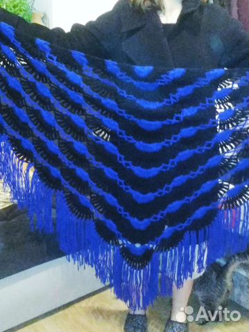 Большая шаль из акриловой шерсти