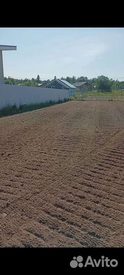 Трактор. Фрезеровка участков
