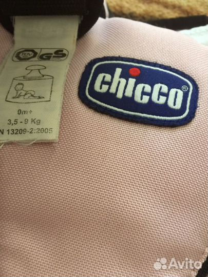 Рюкзак-кенгуру Chicco 0+ на 3,5-9 кг
