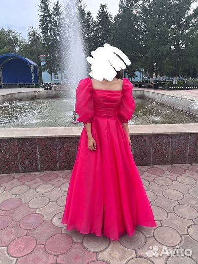 Вечернее платье 42 44 красное