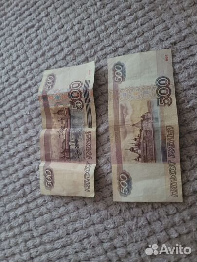 Купюра 500 рублей с корабликом