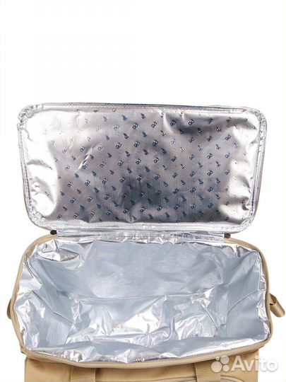 Синяя сумка-холодильник С набором посуды на 3 чел