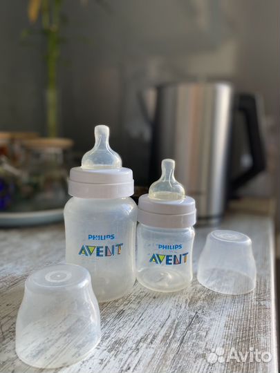 Бутылочки avent 2 шт 260 и 125 мл