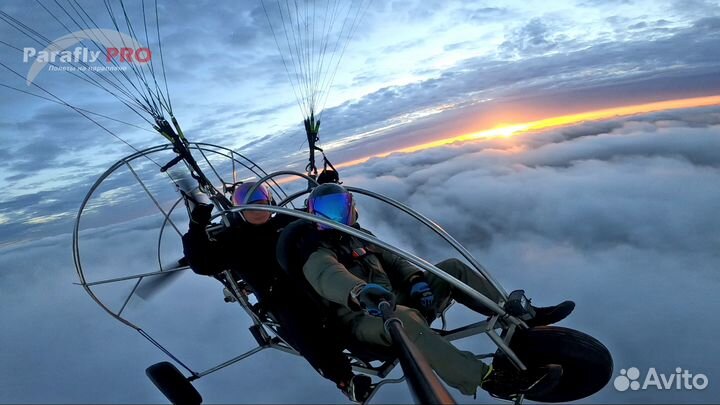 Моторные полёты на параплане в Калининграде