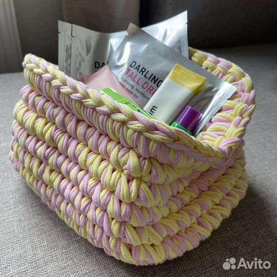 Косметичка из трикотажной пряжи pinterest