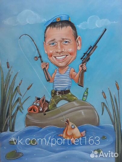 Портреты и шаржи по фото