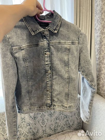 Джинсовая куртка на девочку 164 см