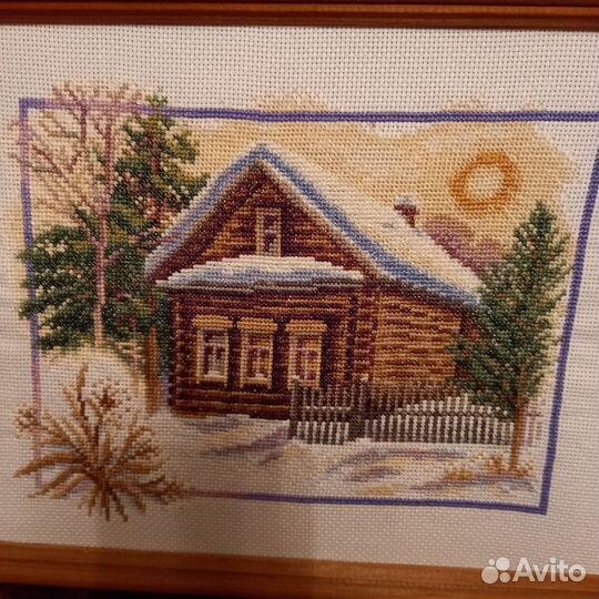 Картина вышитая крестом