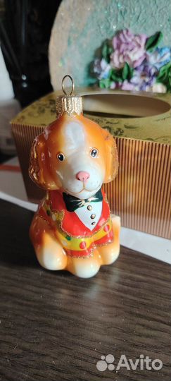Цирковая собачка Ариель, елочная игрушка