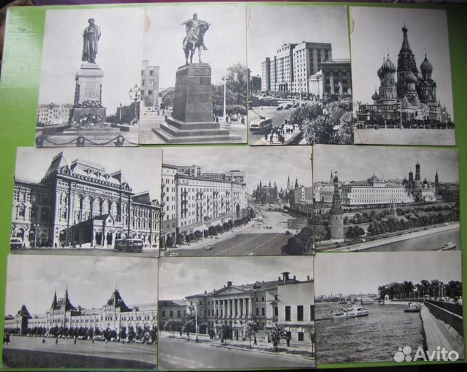 37 старых открыток Москва 50-х годов