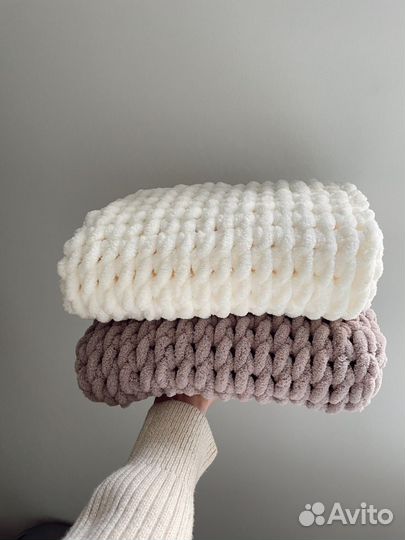 Плед детский вязаный ручная работа