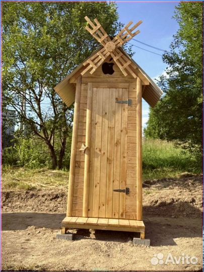 Дачный туалет с кошкой DBB