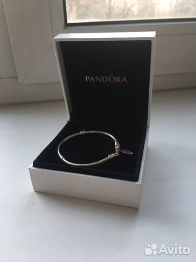 Pandora браслет 17 см серебряный