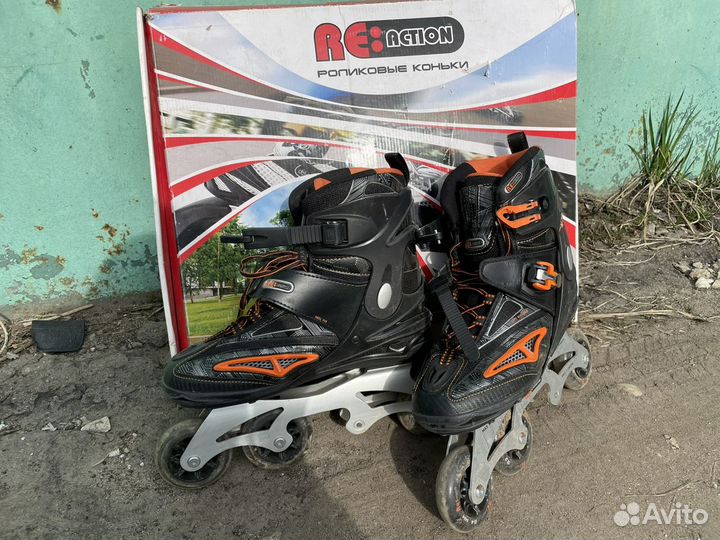 Роликовые коньки reaction 43 р