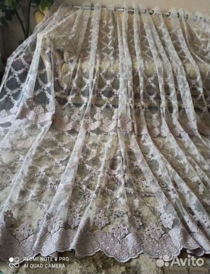 Тюль bera оригинал,сетка, лепка. дубай