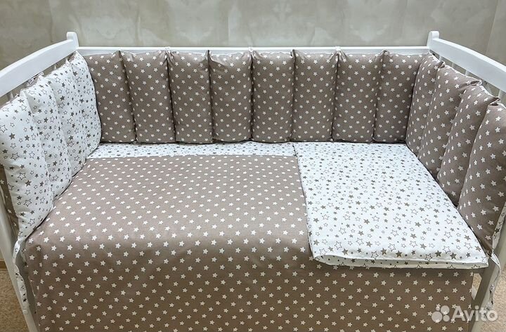 Комплект в кроватку Заборчик (расцветки разные)