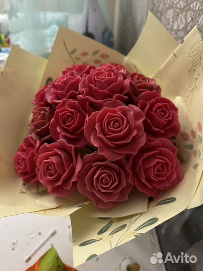 Букет из мыльных Роз