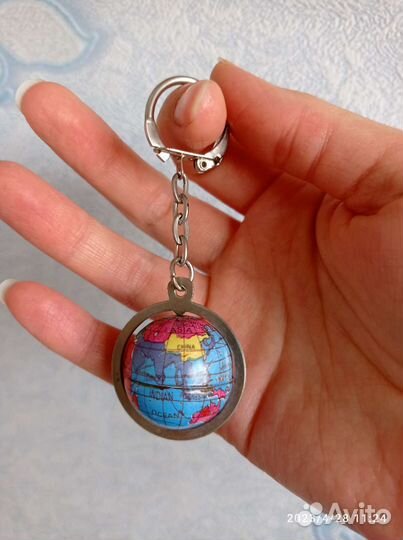 Брелок глобус СССР