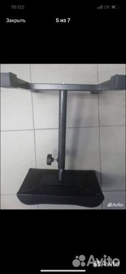 Новая подставка для педикюра белая/черная