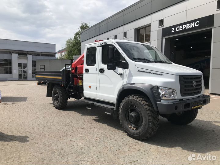 Бортовой грузовик ГАЗ Садко Next С42A43 с КМУ Инман, 2024
