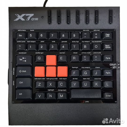 Клавиатура A4Tech X7 G100 Black USB #76576