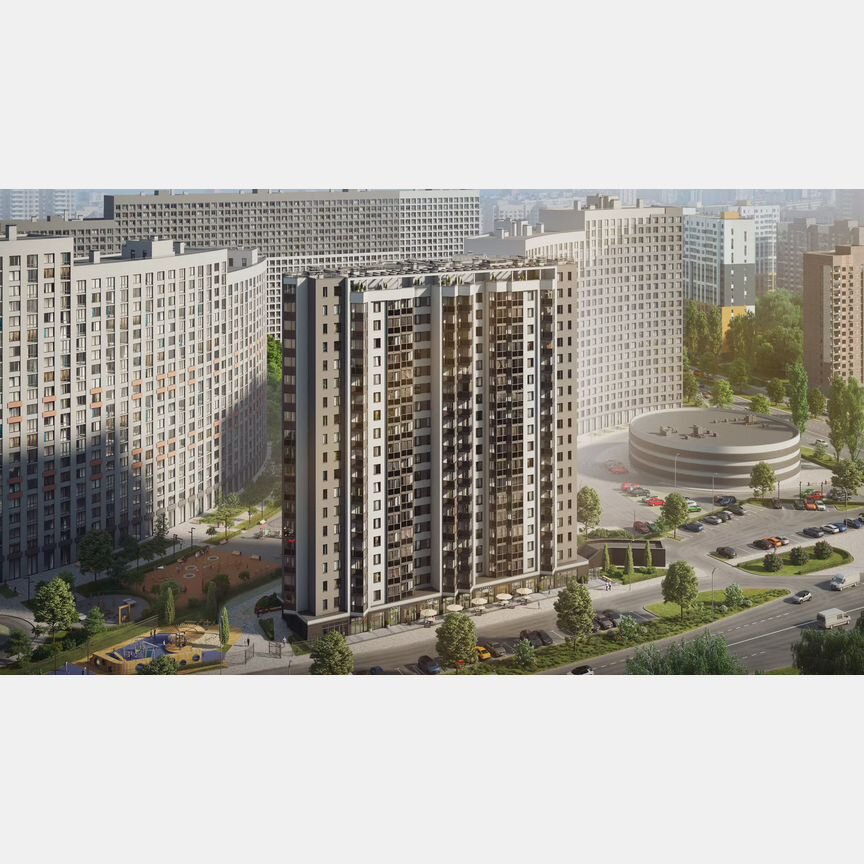 Квартира-студия, 24,1 м², 2/19 эт.