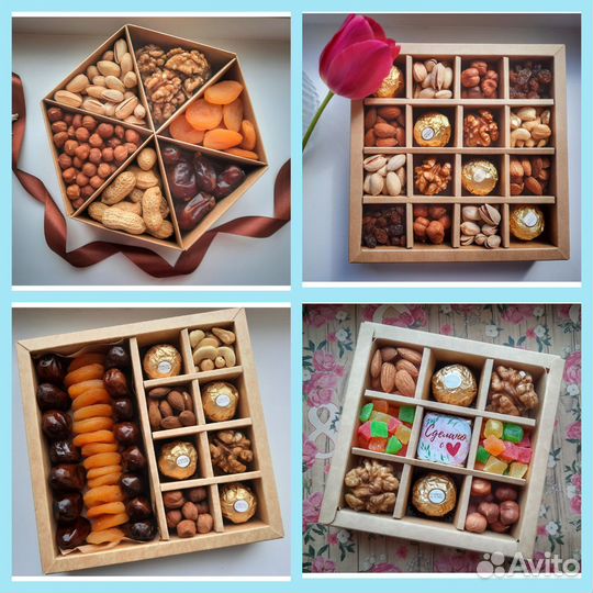 Ореховые наборы. Наборы из сухофруктов. Подарки