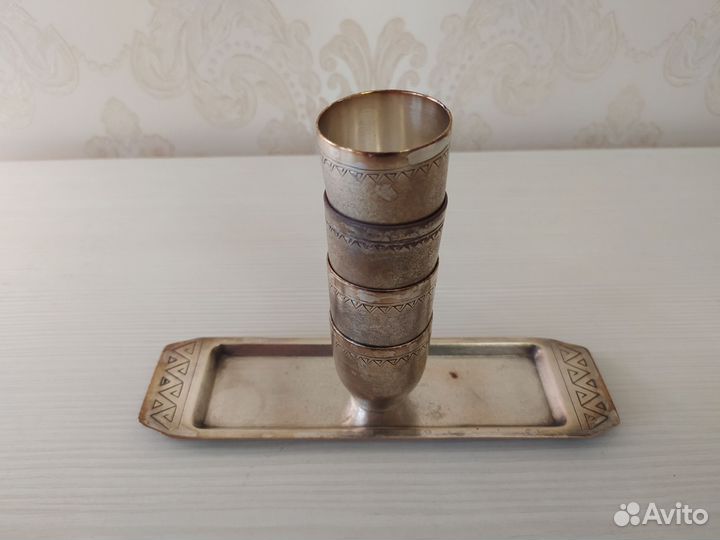 Рюмки серебро СССР