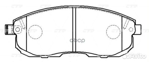 Колодки тормозные дисковые перед GK0731 CTR