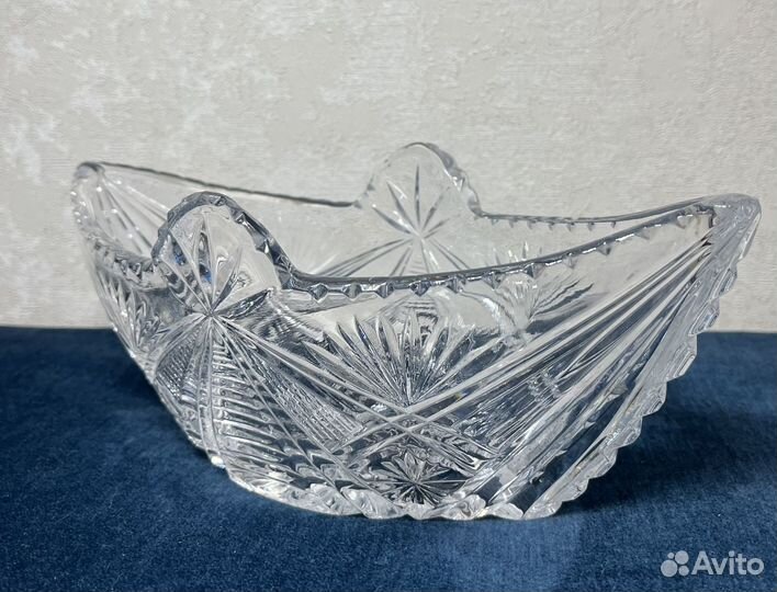 Хрустальная салатница СССР