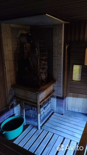 Баня на дровах на берегу реки Дон