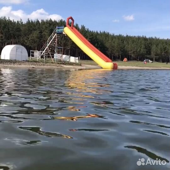 Атракцион надувная водная горка