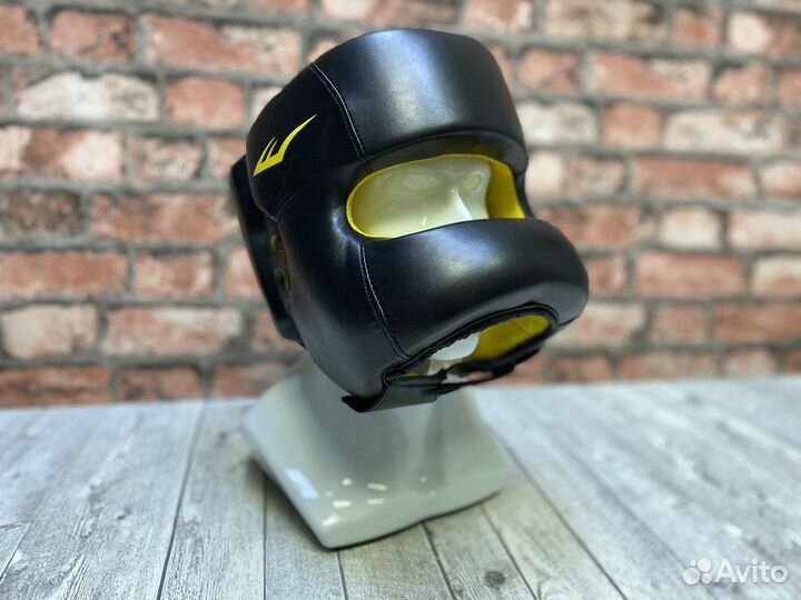 Шлем с защитой носа Эверласт Элит - кож/зам