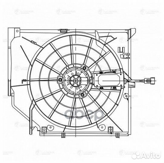 LFK 26118 luzar Э/вентилятор охл. BMW 3 (E46)