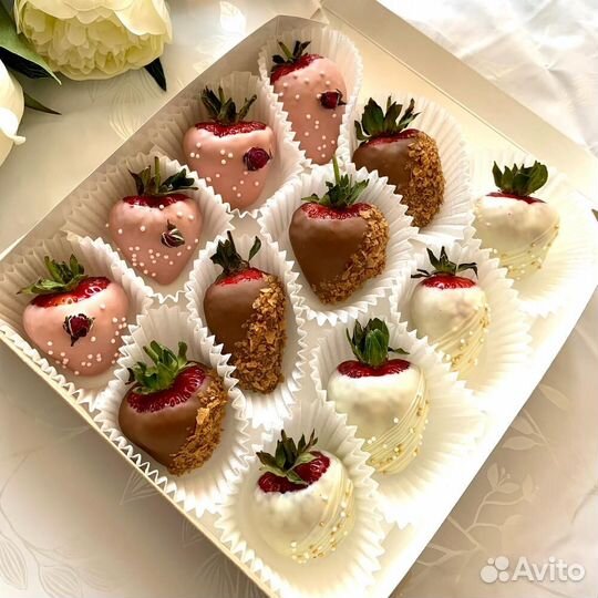 Съедобный набор из Клубники в шоколаде, доставка