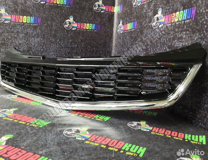 Решетка приора 2 21704 без лейбла хром молдингом